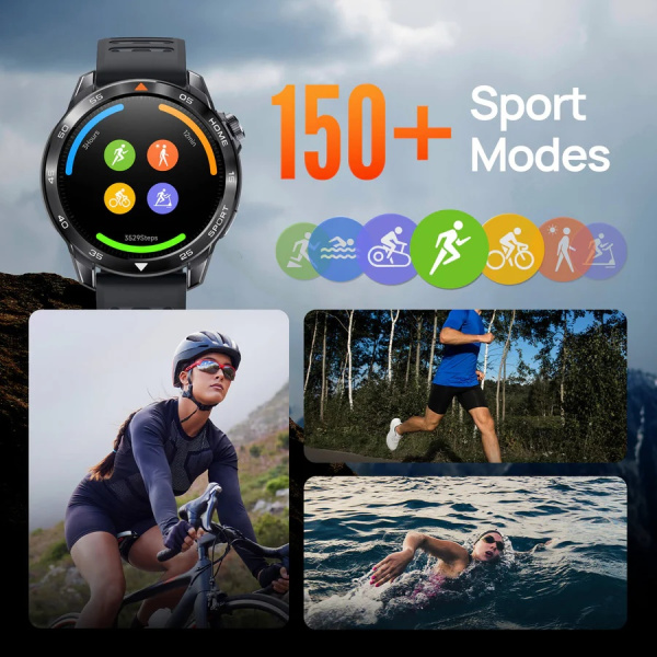 Смарт-годинник Mibro GS Pro 2 48мм, 1.43", 466x466, AMOLED, BT 5.3, GPS, 5 ATM, темно-сірий