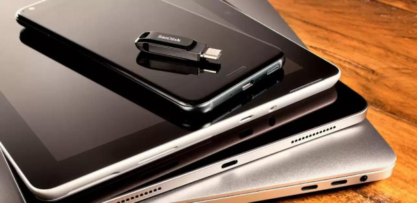 Накопичувач SanDisk  512GB USB 3.1 Type-A + Type-C Ultra Dual Drive Go Чорний