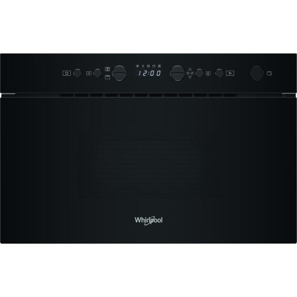 Мікрохвильова піч Whirlpool вбудована, 22л, електронне упр., 750Вт, гриль, дисплей, чорний