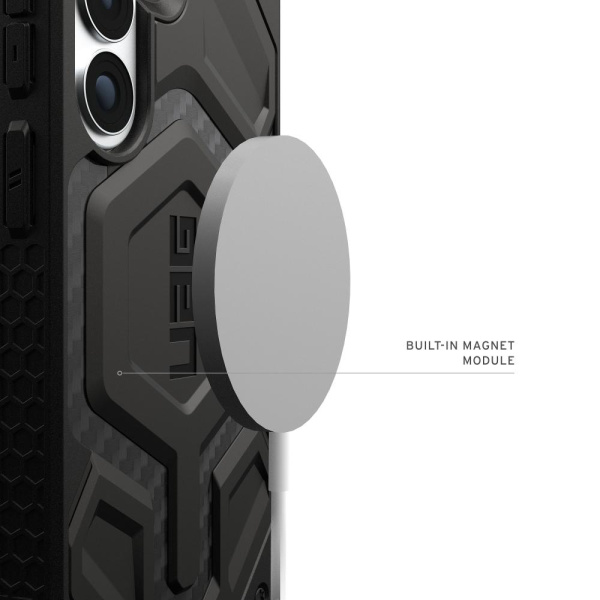 Чохол UAG для Samsung Galaxy S26+, Monarch Pro with Magnet, Carbon Fiber