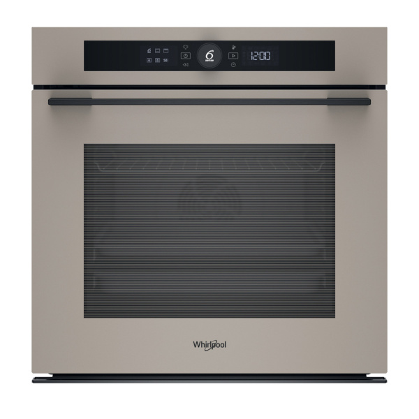 Духова шафа Whirlpool електрична, 73л, A+, дисплей, конвекція, піроліз, телескопічні напрямні, бежевий