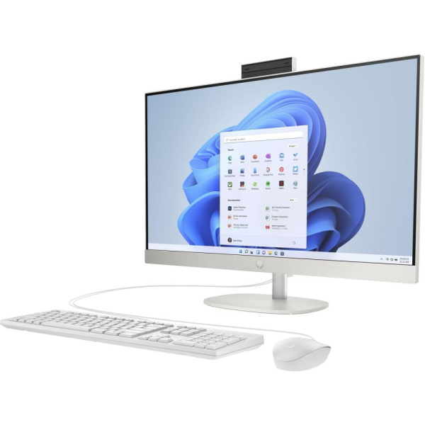 Комп'ютер персональний моноблок HP All-in-One 27" FHD IPS AG, AMD R5-7520U, 16GB, F512GB, UMA, WiFi, кл+м, DOS, білий