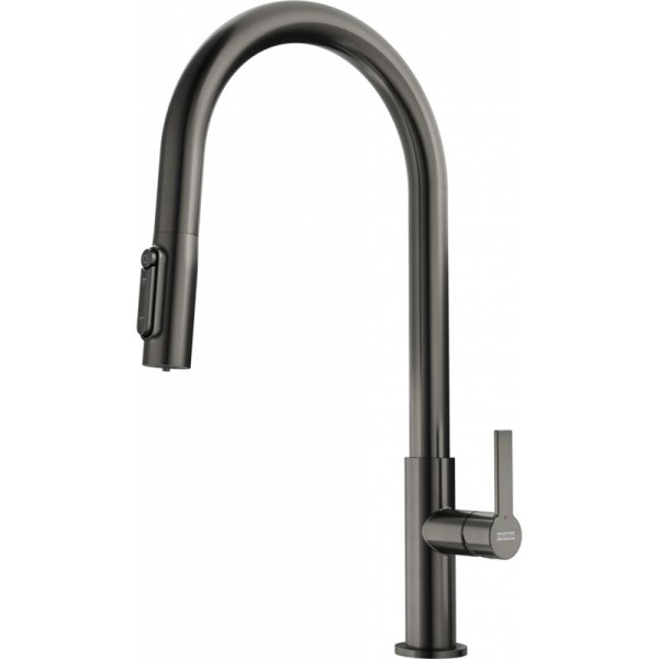 Змішувач для кухні Franke Maris Slim J Clear Water, довж.виливу - 221 мм, поворотний, 1+1 фільтр, латунь