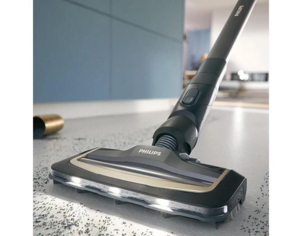 Пилосос Philips безпровідний AquaTrio, 9000 Series вологе прибирання, конт пил -0.42л, автон. робота до 25хв, PowerCyclone Aqua, турборежим, чорний