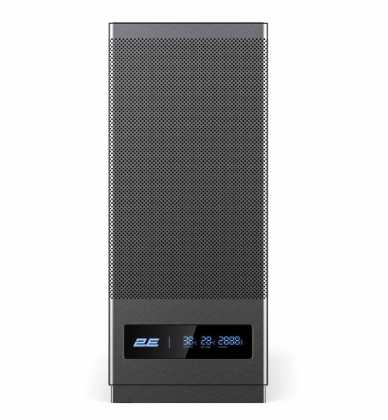 Корпус 2E GAMING  Iconic DS V8202B без БЖ, 1xUSB3.0, 1х USB 2.0, 1xUSB Type-C, 3x120мм ARGB, VGA 330мм, LCS ready, контролер з пультом, дисплей,  TG Side Panel, ATX, чорний