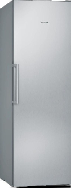 Морозильна камера Siemens, 186x60x65, 242л, 1дв., E, NF, нержавіюча сталь