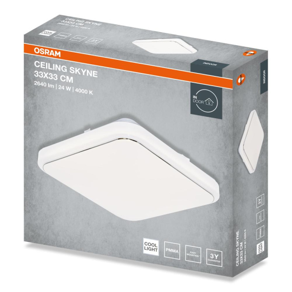 Світильник накладний CEILING SKYNE 330мм Square 24Вт 4000K
