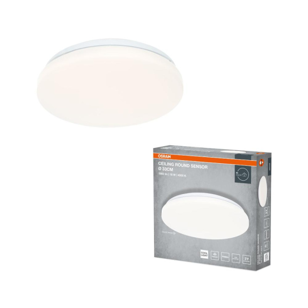 Світильник накладний з датчиком руху OSRAM CEILING ROUND 18Вт 4000K 1140Лм