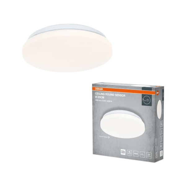 Світильник накладний з датчиком руху OSRAM CEILING ROUND 12Вт 4000K 960Лм