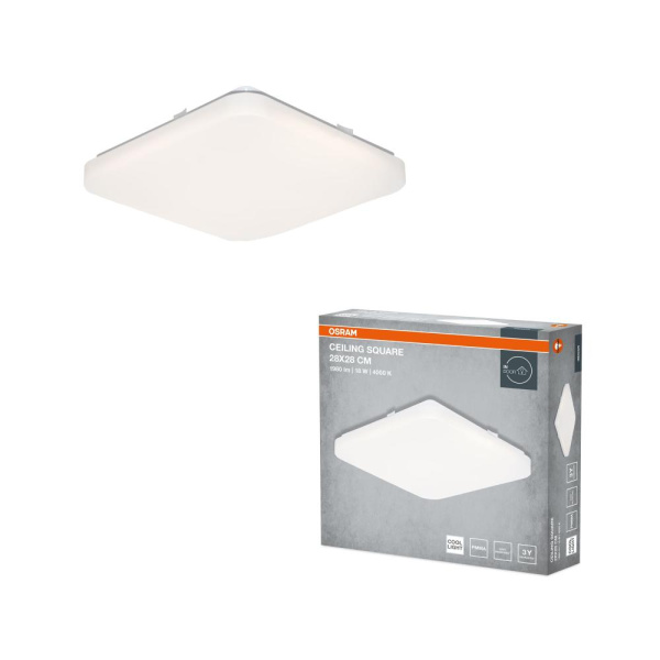 Світильник накладний OSRAM CEILING SQUARE 18Вт 4000K 1140Лм