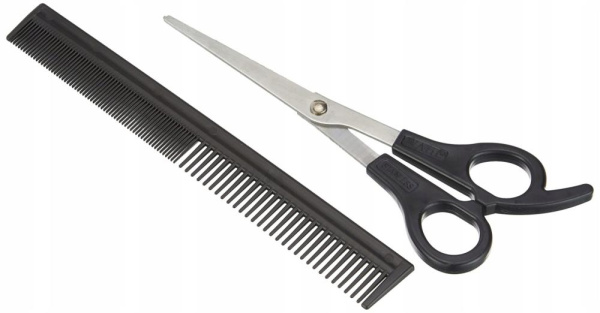 Машинка для стрижки Wahl Home Pro 300, мережа, вібраційний мотор, насадок-10, кейс, масло та ножиці у компл., сталь, чорний