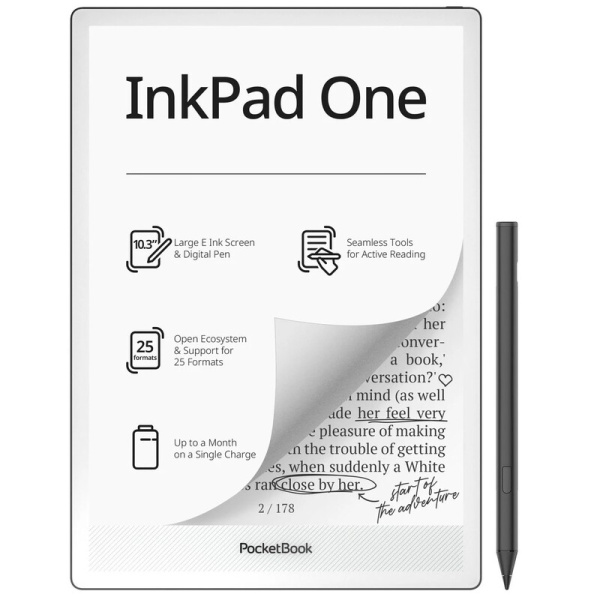 Електронна книга PocketBook 1030 InkPad One, Matte Black