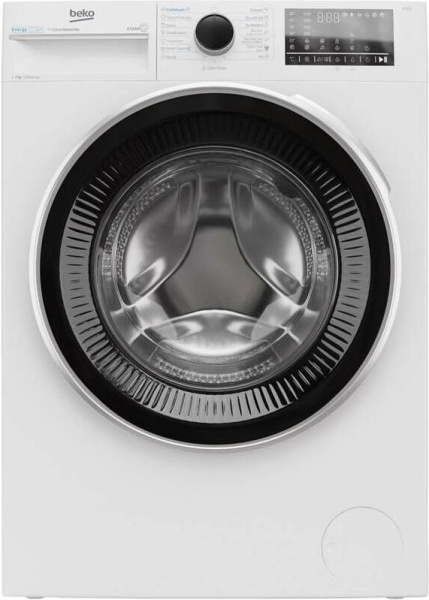 Пральна машина Beko фронтальна, 7кг, 1200, A, 50см, дисплей, інвертор, пара, білий