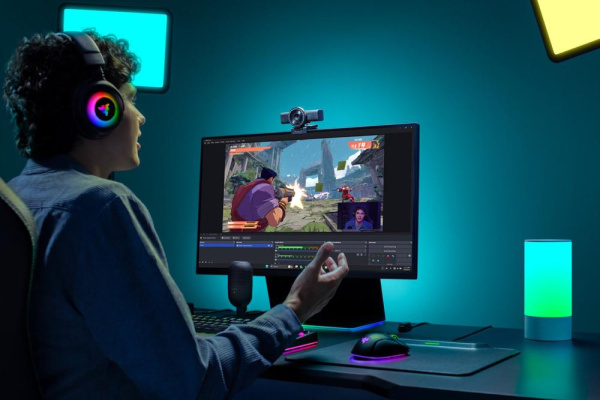 Вебкамера Razer Kiyo V2 X, FullHD, 60fps, auto focus, чорний