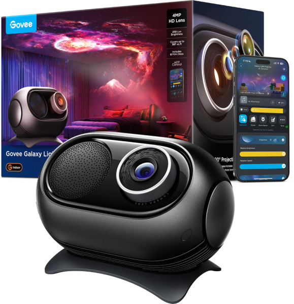 Зірковий проектор Govee H609D Galaxy Light Projector 2 Pro, RGB, WI-FI/Bluetooth, чорний
