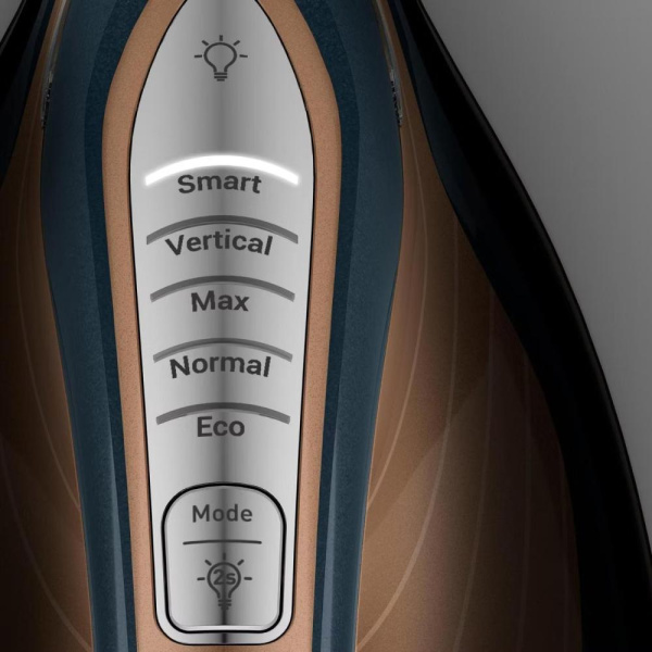 Праска-парогенератор Tefal Express Vision Max, 3000Вт, 1200мл, паровий удар -850гр, постійна пара - 215гр, керам. підошва, синьо-золотий