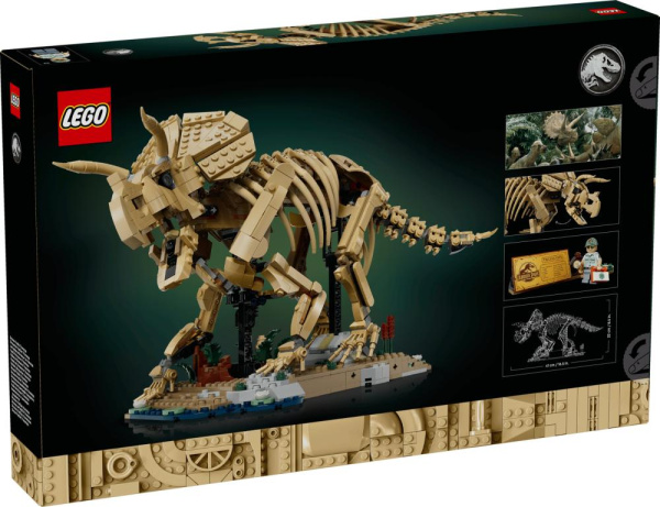 Конструктор LEGO Jurassic World Скамянілості динозаврів: трицератопс
