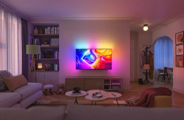 Телевізор 43" Philips QLED 4K 144Hz Smart Titan OS Black Ambilight