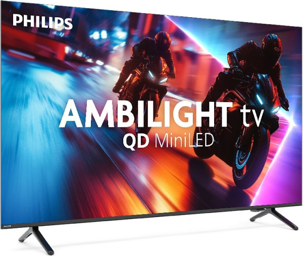 Телевізор 65" Philips MiniLED 4K 144Hz Smart Titan OS Black Ambilight