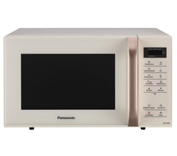 Мікрохвильова піч Panasonic, 25л, сенсор.керув., 800Вт, РК дисплей, молочний