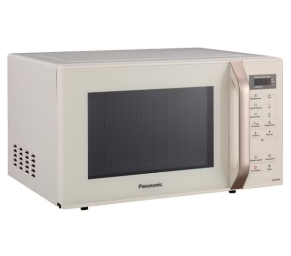 Мікрохвильова піч Panasonic, 25л, сенсор.керув., 800Вт, РК дисплей, молочний