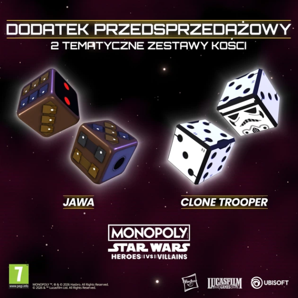 Гра консольна PS5 MONOPOLY: Star Wars Heroes vs Villains, BD диск
