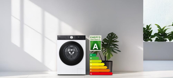 Пральна машина LG фронтальна, 9кг, 1200, A, 48см, дисплей, пара, інвертор, білий