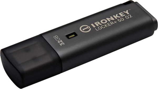 Накопичувач Kingston   32GB USB 3.2 Type-A Gen1 IronKey Locker+ 50 G2