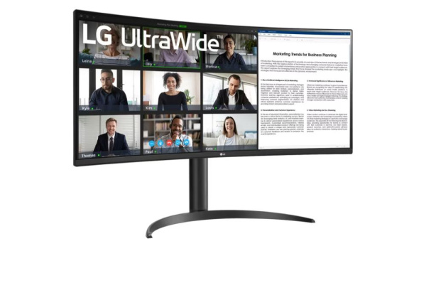 Монітор LG 34" 34WR55QK-B 2xHDMI, DP, USB-C, Audio, VA, 3440x1440, 100Hz, CURVED, sRGB 99%, HAS, HDR10