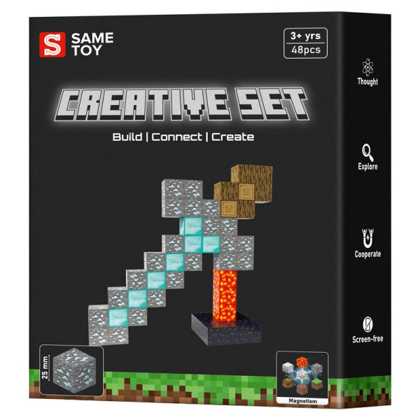 Конструктор магнітний Same Toy Creative Set Sword 48ел