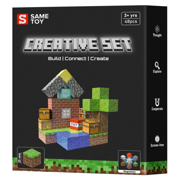 Конструктор магнітний Same Toy Creative Set Patio 48ел