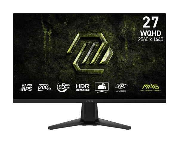 Монітор MSI 27" MAG 275QF-E20 2xHDMI, DP, Audio, IPS, 2560x1440, 200Hz, 0.5ms, sRGB 101%, FreeSync