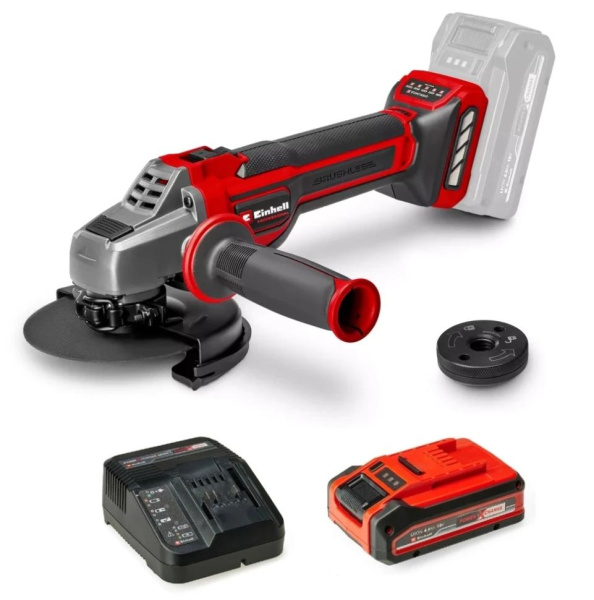 Шліфмашина кутова акумуляторна Einhell Professional TP-AG 18/125 CE Q Li - Solo 18В акб 1х4А·го 125мм 3000-10500об/хв ЗП 1.69кг