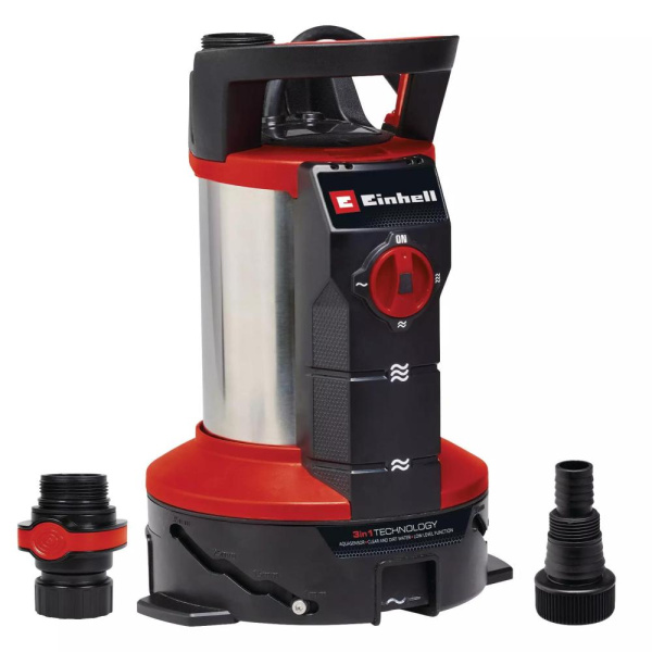 Насос дренажний Einhell GE-DP 7935 N-A LL ECO 790Вт, 19500л/год, вис. 9м, глиб. 7м, нержавіюча сталь, 6.25кг