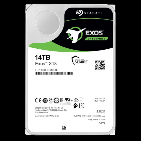 Жорсткий диск Seagate 14TB 3.5" 7200 256MB SATA Exos X18