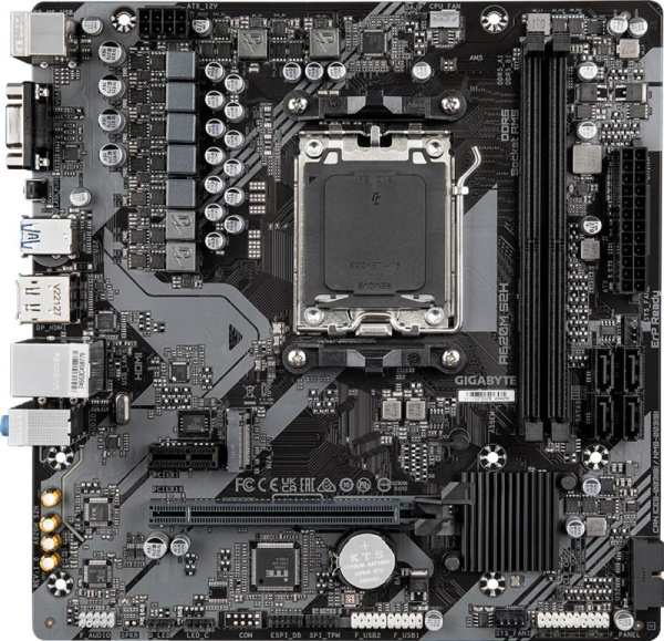 Материнська плата GIGABYTE A620M S2H sAM5 A620 2xDDR5 M.2 HDMI DP D-Sub mATX