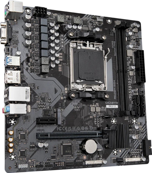 Материнська плата GIGABYTE A620M S2H sAM5 A620 2xDDR5 M.2 HDMI DP D-Sub mATX