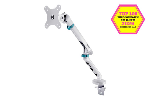 Кріплення DIGITUS Monitor Clamp, до 35"/10кг, з нахилом, поворотом, біле