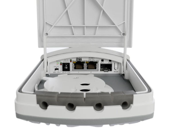 Медіаконвертер MikroTik FTC21-UPS 2xSFP 2.5G, 2xGE