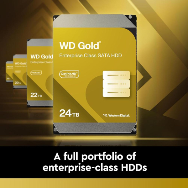 Жорсткий диск WD 24TB 3.5" 7200 512MB SATA Gold