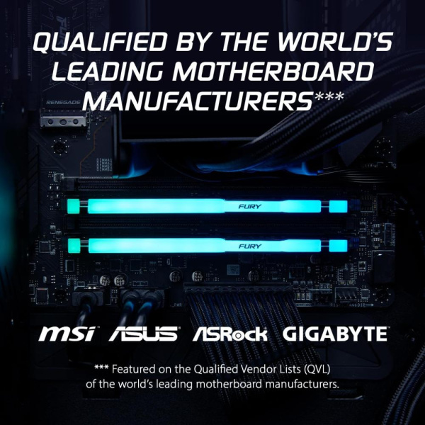 Пам'ять ПК Kingston DDR5 32GB  5600  FURY Beast RGB EXPO