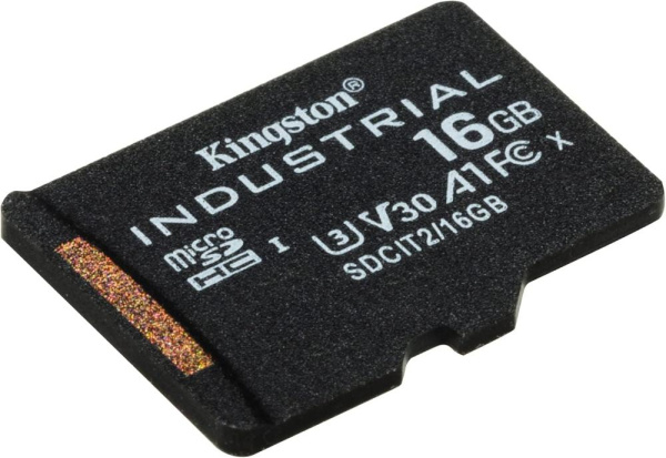 Карта пам'яті Kingston microSD   16GB C10 UHS-I U3 A2 V30 R100/W80MB/s Industrial