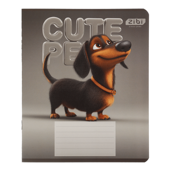 Зошит учнівський шкільний CATS&DOGS, 12 арк., лінія, KIDS LINE