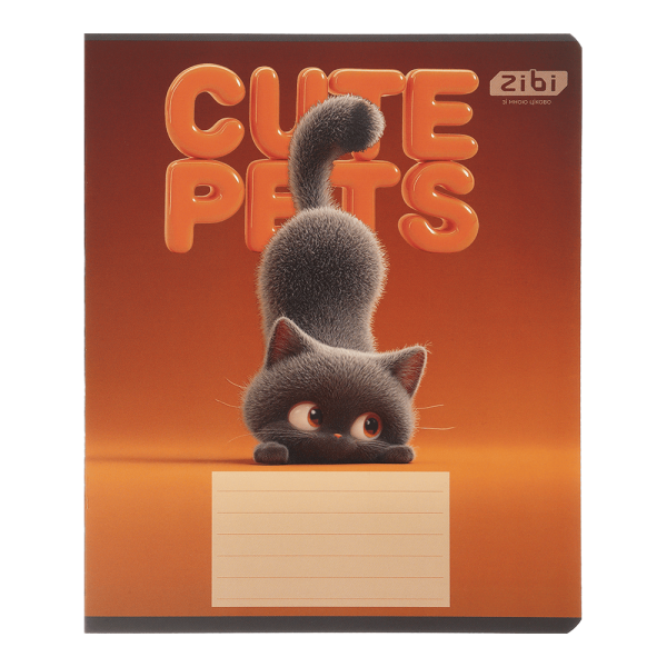 Зошит учнівський шкільний CATS&DOGS, 12 арк., лінія, KIDS LINE