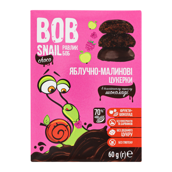 BOB SNAIL ЦУК ЯБЛ МАЛ Ч ШОК 60Г