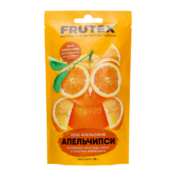 FRUTEX ЧІПСИ АПЕЛЬСИН 35Г