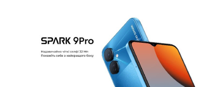 Смартфон TECNO Spark 9 Pro (KH7n) 4/128Gb NFC 2SIM Quantum Black
