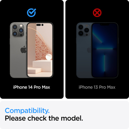 Защитное стекло Spigen для Apple Iphone 14 Pro Max Glas tR Align Master FC (2 Pack), Black
