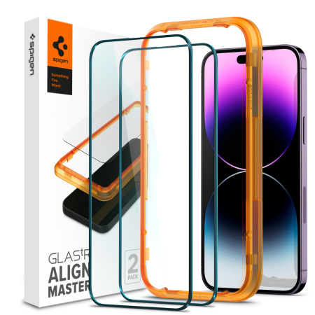 Защитное стекло Spigen для Apple Iphone 14 Pro Max Glas tR Align Master FC (2 Pack), Black