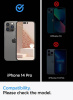 Защитное стекло Spigen для Apple Iphone 14 Pro Glas tR Align Master FC (2 Pack), Black